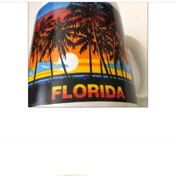 Vintage Florida Souvenir Coffee Mug with Sunset - Picture 2 of 8